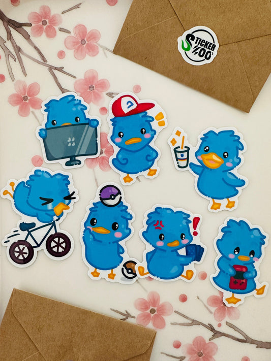 Dill the Duck Sticker Set