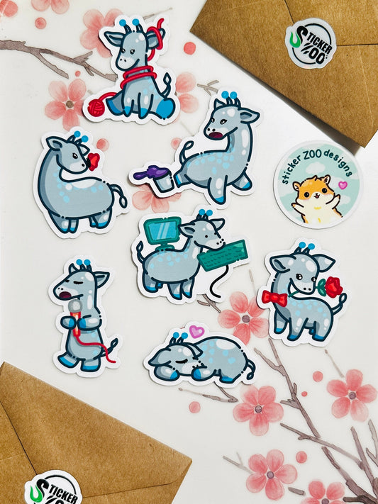 Gisoo the Giraffe Sticker Set