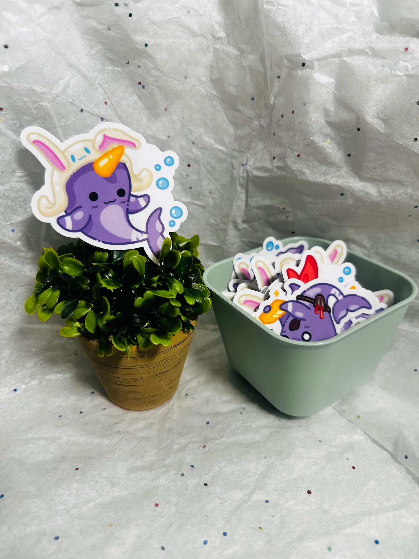 Noval the Narwhal Sticker Set