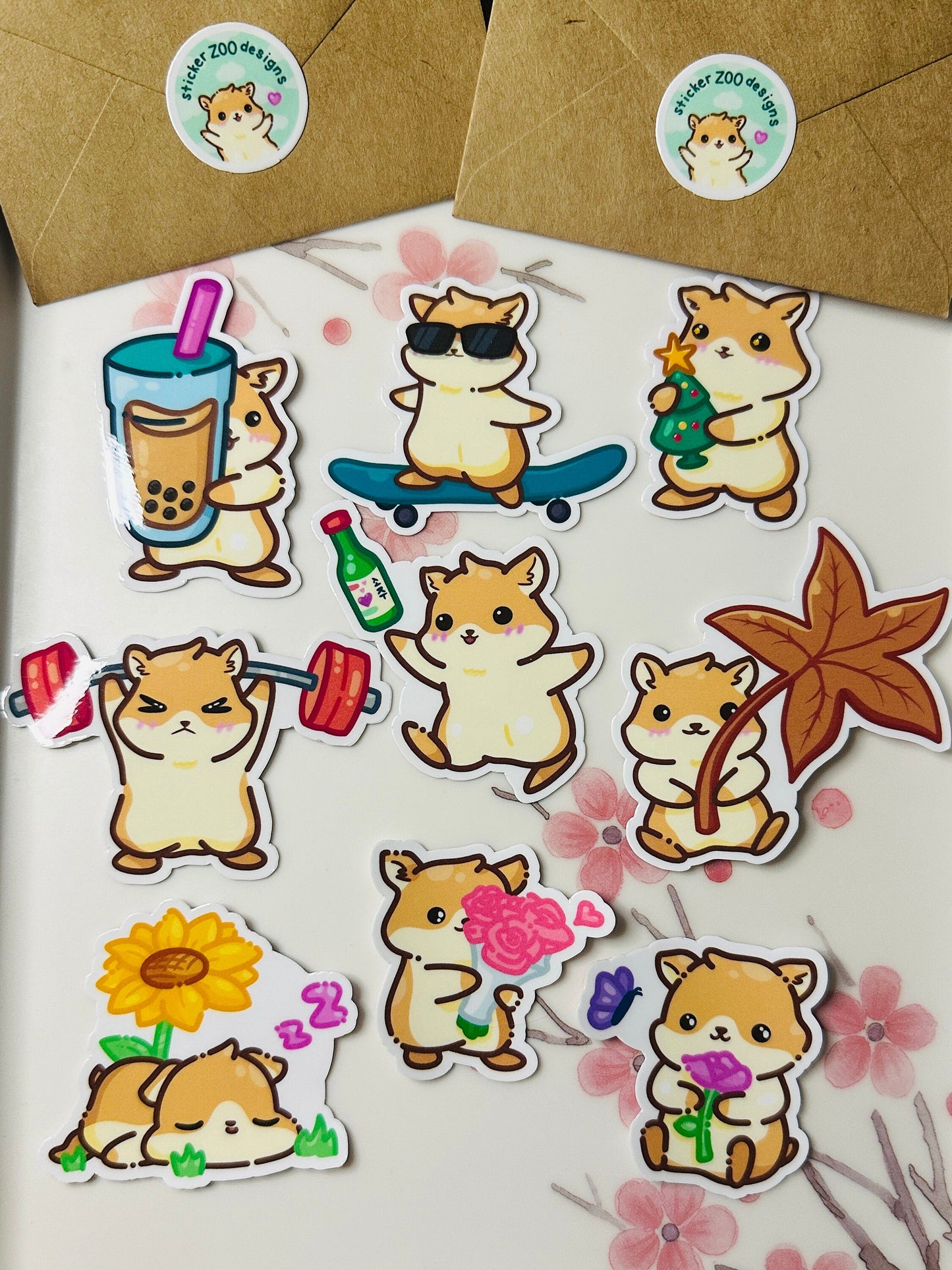 Hemmy the Hamster (Ver.2) Sticker Set