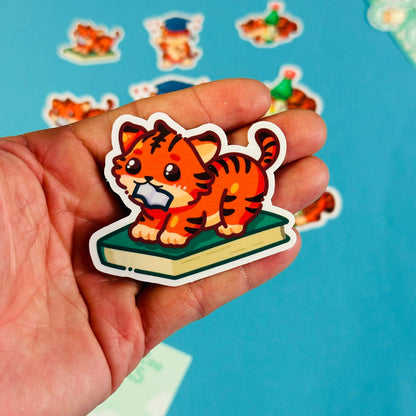 Cat Stickers inspired by University of the Pacific Tigers