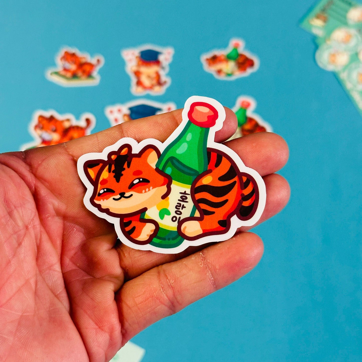 Cat Stickers inspired by University of the Pacific Tigers