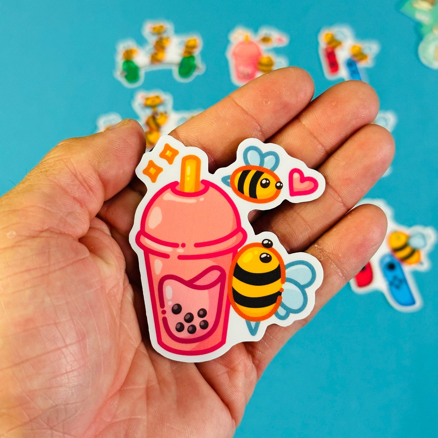 Bee Stickers inspired by Sac State Hornets (Ver.1)