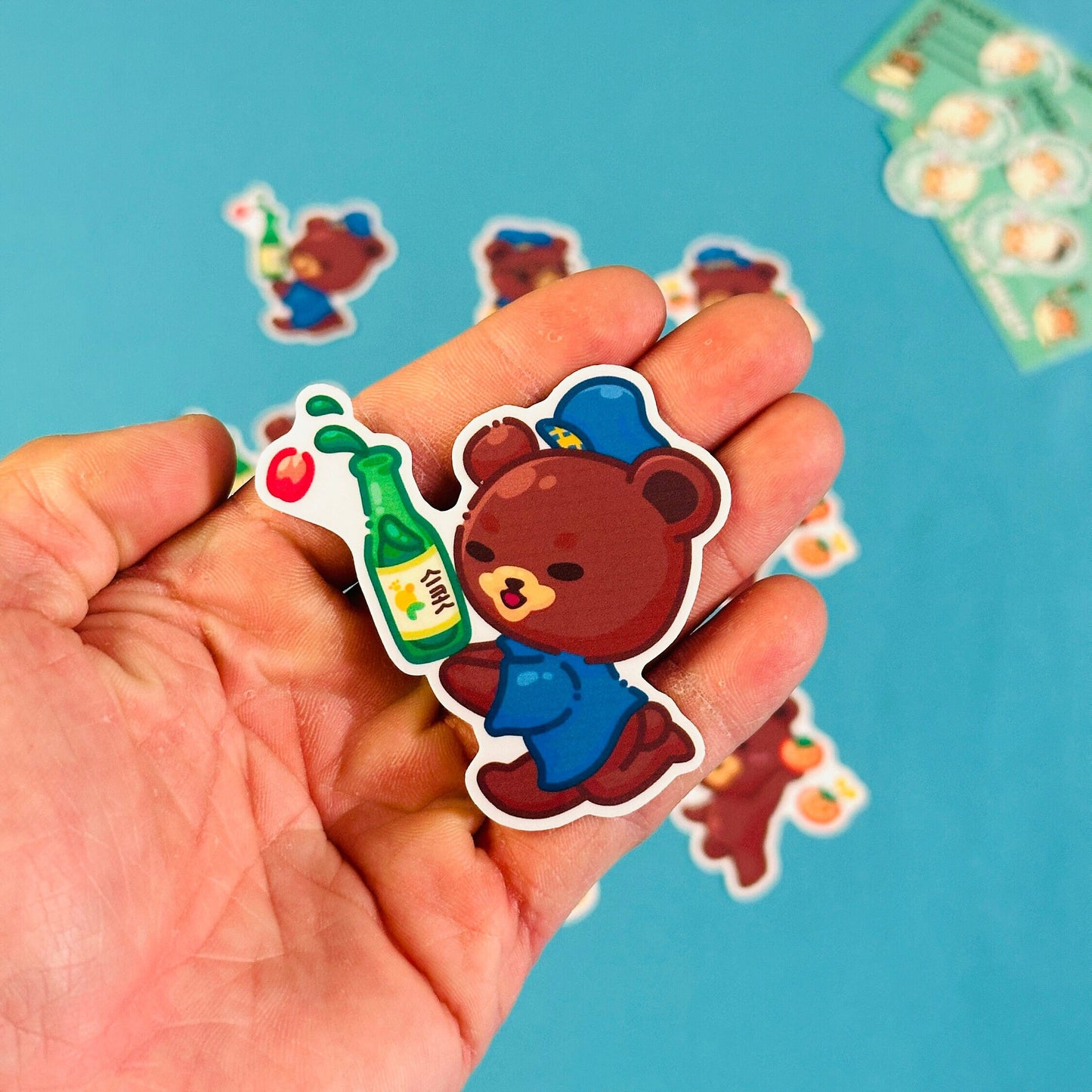 Bear Stickers inspired by UC Riverside Highlanders (Ver.1)