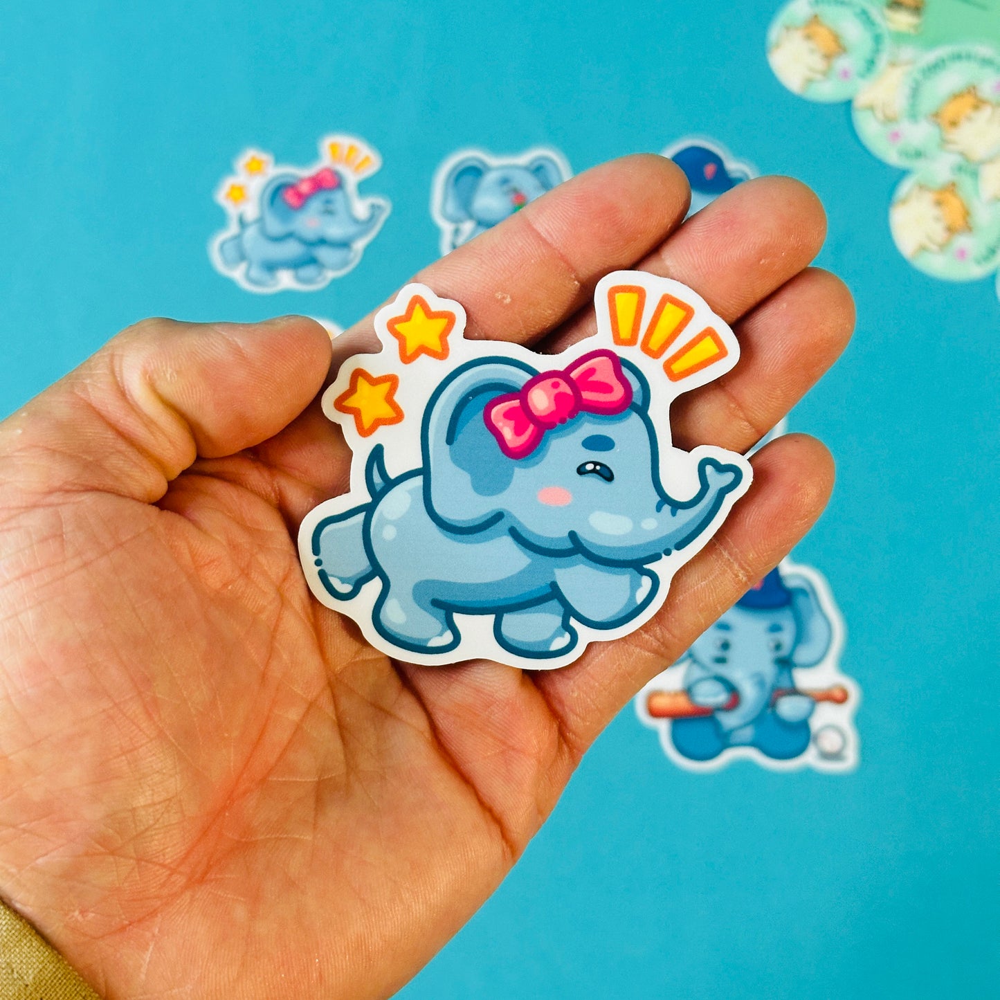 Elephant Stickers inspired by CSU Fullerton Titan