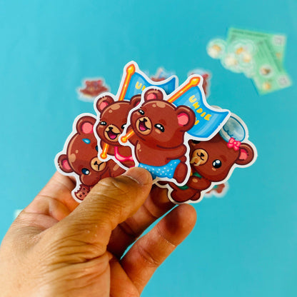 Bear Stickers inspired by UCLA Bruins (Ver.1)