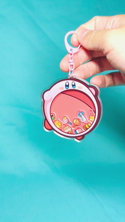 Pink Blob Bigback Shaker Keychain