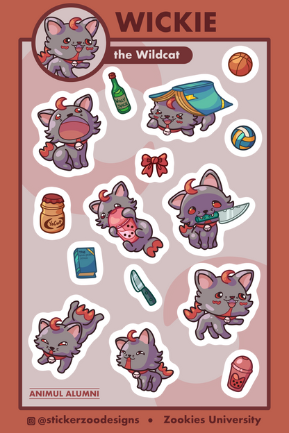 Wickie Sticker Sheet (based on Chico Wildcat)