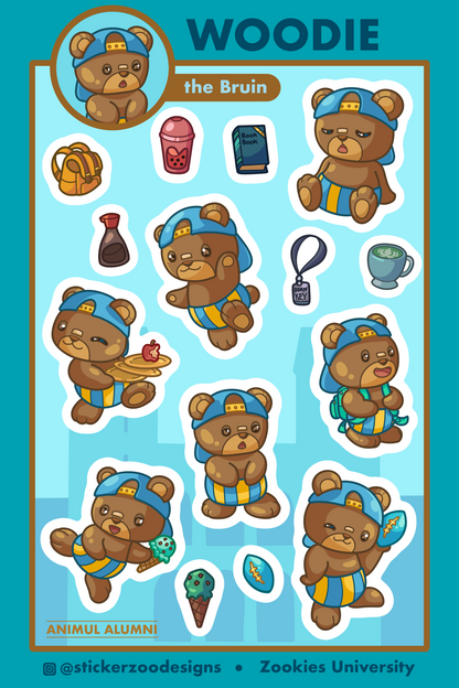 Woodie Sticker Sheet (based on UCLA Bruin)
